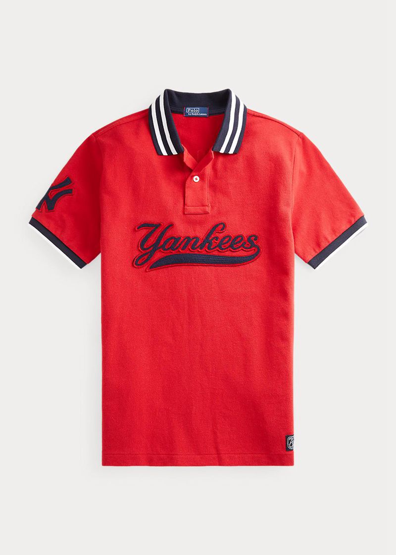 ラルフ ローレン ポロシャツ ボーイ 赤 6-14 年 Ralph Lauren Yankees EUFZR0294